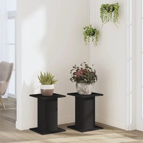 Suportes p/ plantas 2 pcs 30x30x40 cm derivados madeira preto