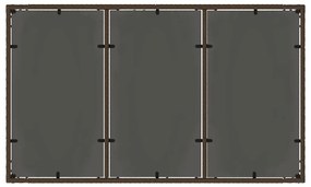 Conjunto de Jantar para Jardim 5 pcs Castanho 150 x 90 x 75 cm