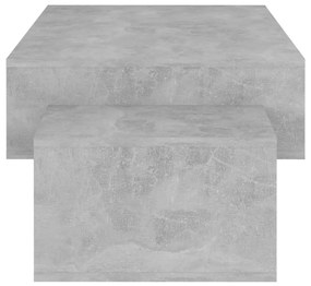 Mesa de centro 105x55x32 cm contraplacado cinzento cimento