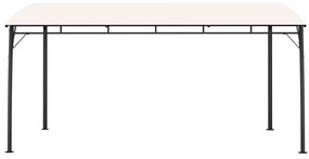 Toldo para-sol de jardim 4x3x2,55 m cor creme