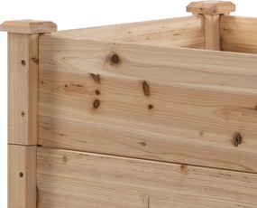 Caixa de Plantio de Madeira Caixa de Plantio de Jardim com 3 Níveis De