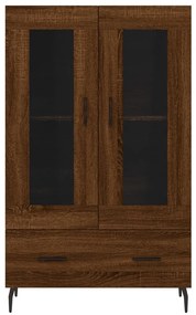 Armário alto derivados madeira 69,5x31x115 cm carvalho castanho