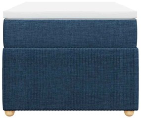 Cama com molas/colchão 90x190 cm tecido azul