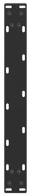 Pés para mesa de centro em formato de U, 2 peças, preto, 50x(30-31) cm