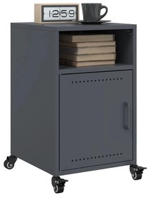 Mesa de cabeceira 36x39x59 cm aço antracite