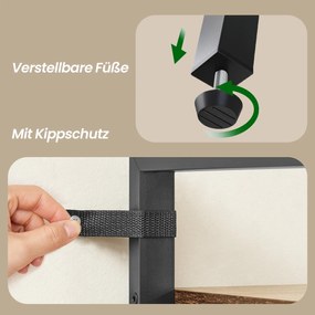 Estante para livros, com 5 níveis 30 x 80 x 153 cm castanho-preto