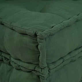 Pufe modular 70x70x36 cm tecido verde