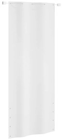 vidaXL Tela de varanda 100x240 cm tecido Oxford branco