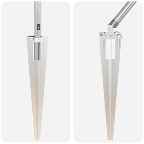 Postes de Cerca com Espeto - 52 peças, Ø32mm, 60cm, Aço Galvanizado