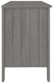 Secretária 113x50x75 cm pinho maciço cinzento-claro