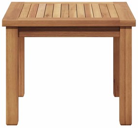 Mesa de centro Castanho 45 x 45 x 36 cm Madeira de teca sólida