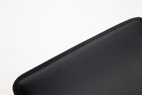 Banco de bar Dyn em couro sintético e com estrutura cromada 36 x 64-84 x 39 cm Preto