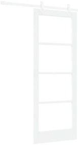 Conjunto de Porta Deslizante vidaXL com Hardware Branco 78x202 cm Made