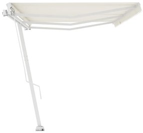 Toldo retrátil manual independente 600x300 cm cor creme