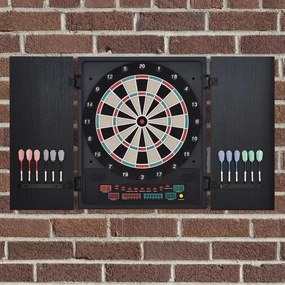 Alvo eletrônico digital para até 8 jogadores com 12 dardos e 30 pontas