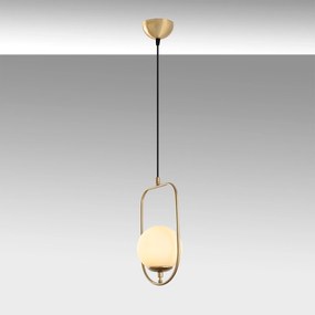 Candeeiro Suspenso Skew – Dourado – 20x171x15 cm