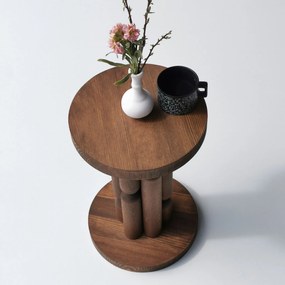 Mesa de Apoio Stoa – Castanho – 27x42x27 cm