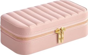 Caixa para joias Viagem 10,5 x 20,5 x 6 cm HOME Coleção ANAH Rosa pastel