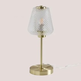 Candeeiro De Mesa Taylor Em Ferro E Vidro Dourado - Sklum