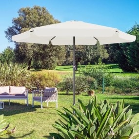 Guarda-sol Maui  Ø330 cm Proteção UV 80+ bege