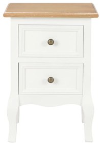 Mesa-de-cabeceira 2 pcs 35x30x49 cm MDF branco