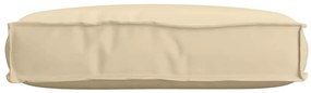Cushion de Palete para assento Bege 60x40x8 cm Tecido Oxford