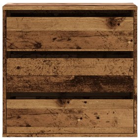 Cómoda com 3 Gavetas - 60x41x58 cm - derivados de madeira - madeira rú