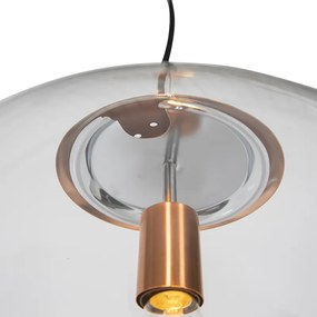 Candeeiro escandinavo de cobre com vidro transparente - Ball 40 Design,Moderno