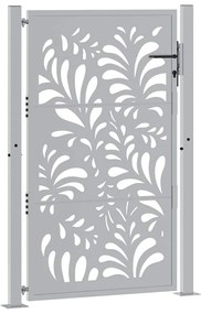 Portão de jardim 105x155 cm projeto de onda de aço resistente