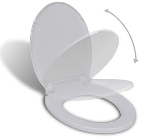 Tampo de sanita com fecho suave oval branco