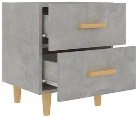 Mesas de cabeceira 2 pcs 40x35x47,5 cm cinzento cimento