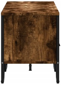 Móvel de TV 122x34x41 cm derivados de madeira carvalho fumado