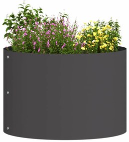 Plantadeira de Metal Preta Preto Metal 30 x 30 x 20 cm