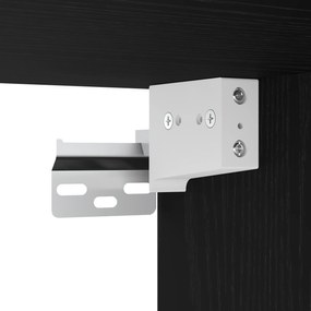 Conjunto de Móveis para Casa de Banho de 4 Peças Carvalho Preto Madeir