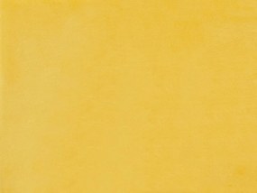 Cama de casal em veludo amarelo 180 x 200 cm FITOU Beliani