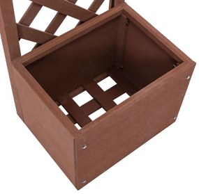 Vaso com treliça WPC 40x30x135 cm