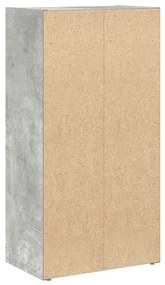 Estante 40x24x77 cm derivados de madeira cinzento cimento