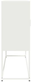 Aparador alto 100,5x39x107 cm aço branco