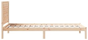 Cama extra longa sem colchão 100x220 cm madeira maciça