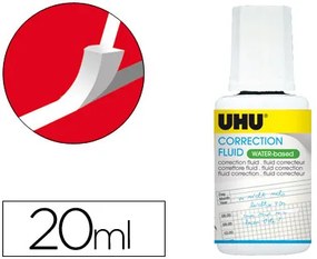 Corretor de Frasco Uhu Base Aquosa 20 Ml