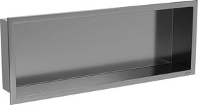 Mexen X-Wall-R prateleira embutida com flange 60 x 20 cm, cinza escovado - 19E0602010