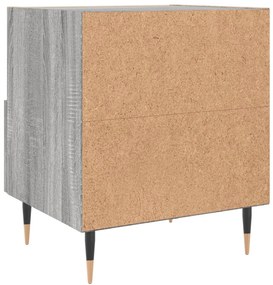 Mesas de cabeceira 2 pcs derivados de madeira sonoma cinza