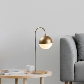 Candeeiro de Mesa Horn – Dourado – 18 x 25 x 53 cm