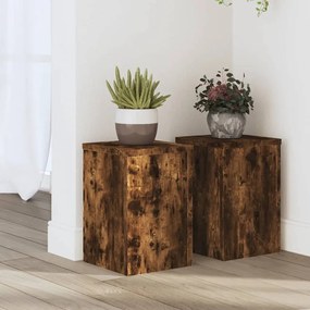 Suportes p/ plantas 2 pcs 20x20x30 cm derivados de madeira