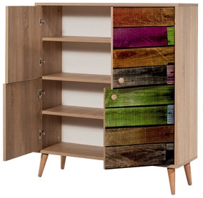 Armário Multiuso Multilux – Carvalho Sonoma – 95x111x36 cm