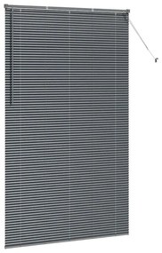 Persiana de Janela Cinzento-escuro 80 x 130 cm Alumínio