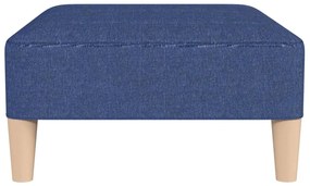Apoio de pés tecido 78x56x32 azul
