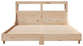 Cama sem colchão 150x200 cm madeira de pinho maciça