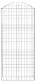 Cesto gabião arqueado 100x30x220/240 cm ferro galvanizado