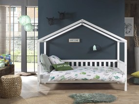 Conjunto Cama infantil de Casa DALLAS Com Ripas 90x200 com gaveta Branca